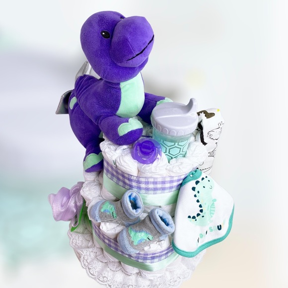 Dinosaur Diaper Cake
